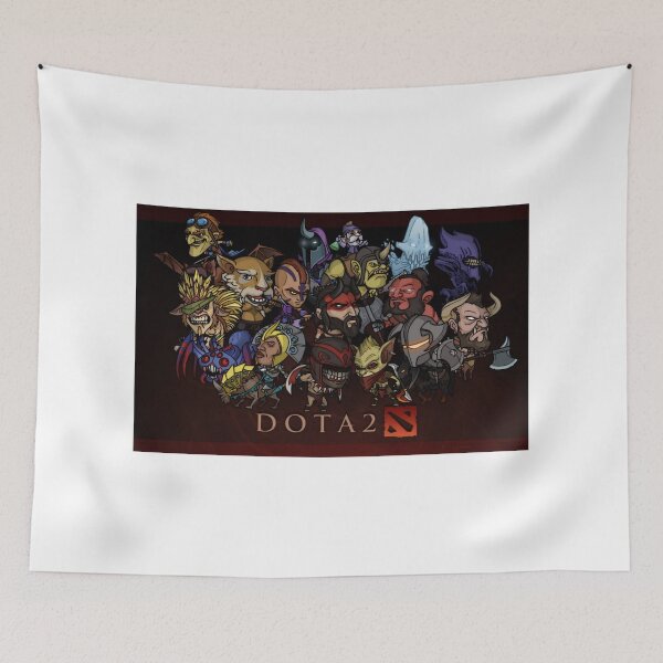 Item preview, Dota 2 Characters Cartoon Poster designed and sold by Marcuccio.