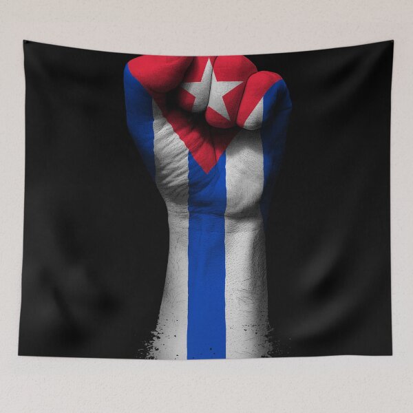 Item preview, Flag of Cuba on a Raised Clenched Fist  designed and sold by JeffBartels.