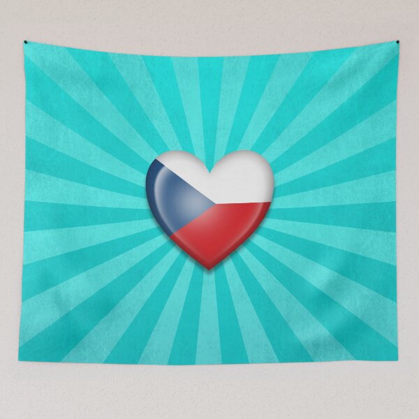 Item preview, Czech Heart Flag designed and sold by JeffBartels.