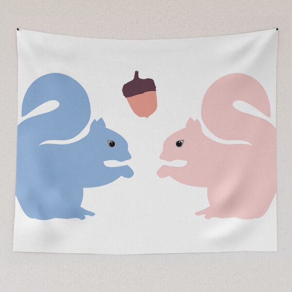 Item preview, Squirrel friends in the 2016 Pantone Colors of the Year designed and sold by tinyflyinggoats.