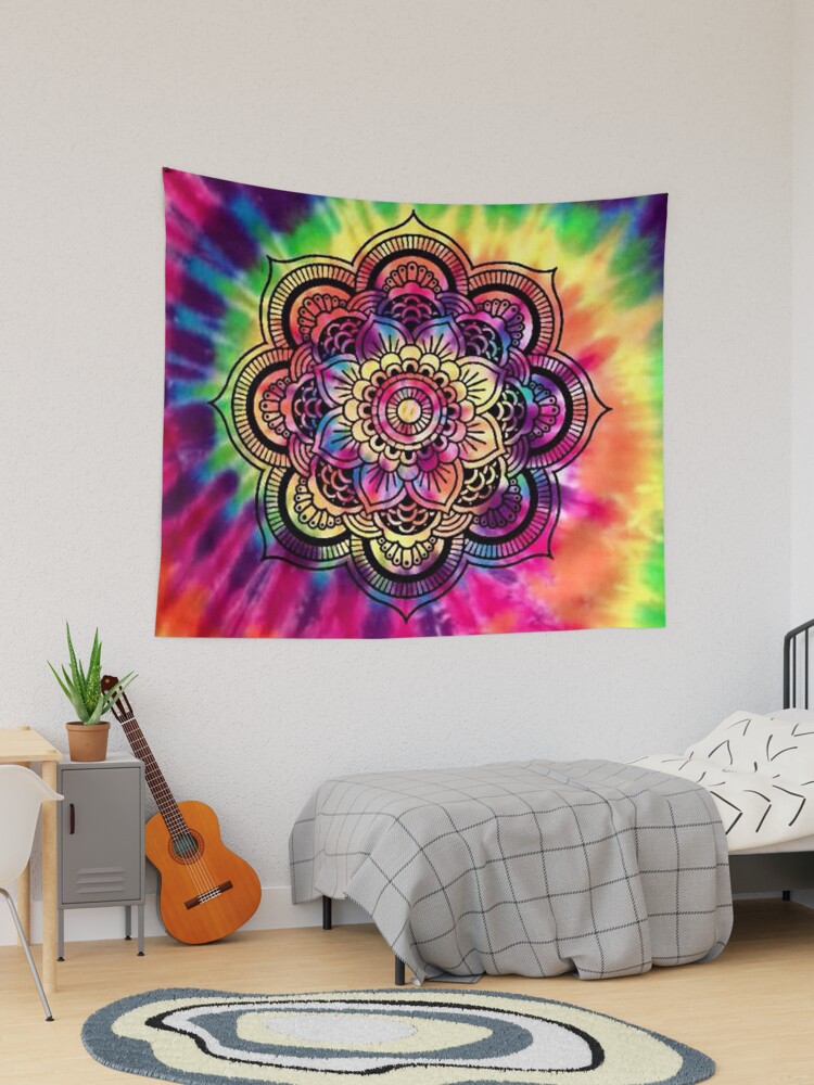 Rainbow best sale mandala tapestry