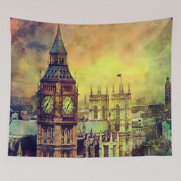 Item preview, London BigBen Watercolor designed and sold by JBJart.