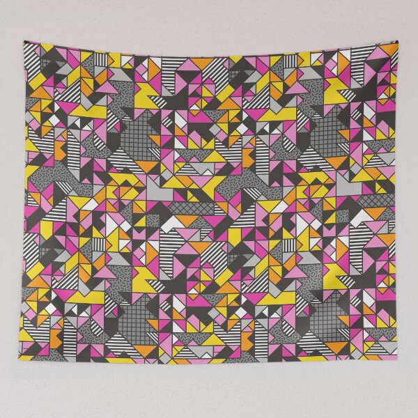 Item preview, Geometric Shapes and Triangles Pink designed and sold by CajaDesign.