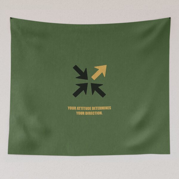 Item preview, Your Attitude Determines Your Direction - Corporate Start-Up Quotes designed and sold by Labno4.