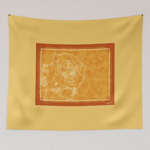 Item preview, Pink Roses in Anzures 1 Outlined Orange designed and sold by TravelPhotoArt.