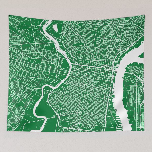 Item preview, Philadelphia (Green) designed and sold by CartoCreative.