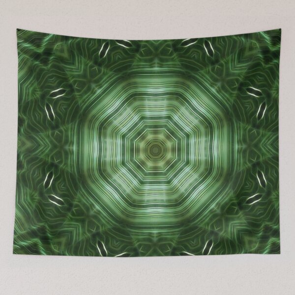 Item preview, Green Stripes Kaleidoscope 4 designed and sold by TravelPhotoArt.