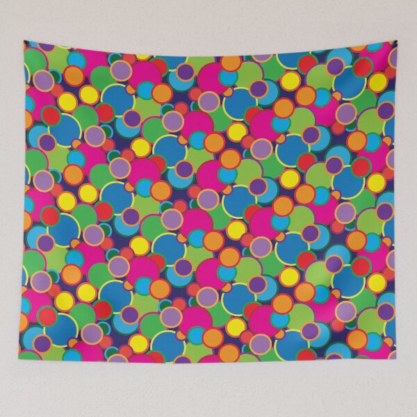 Item preview, Circle Rainbow Bubble Pop Design Motif designed and sold by goodedesign.