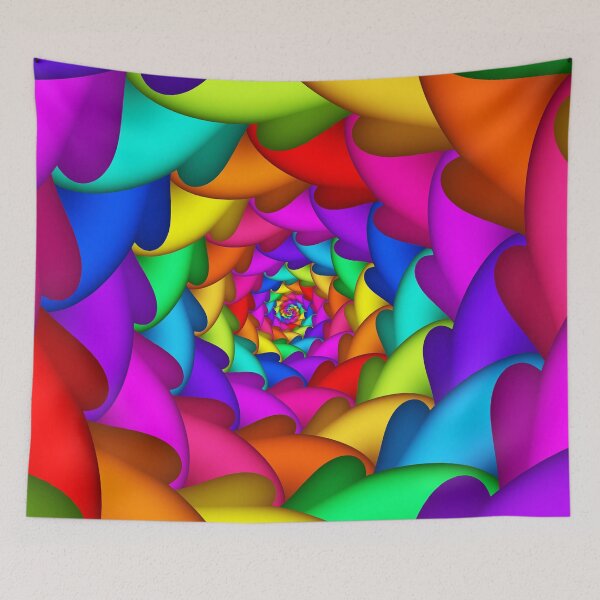 Item preview, Psychedelic Rainbow Spiral  designed and sold by Kitty Bitty.