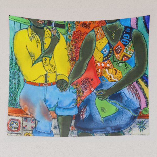 Item preview, After the work, an Afro-American couple enjoying the evening designed and sold by gheider.