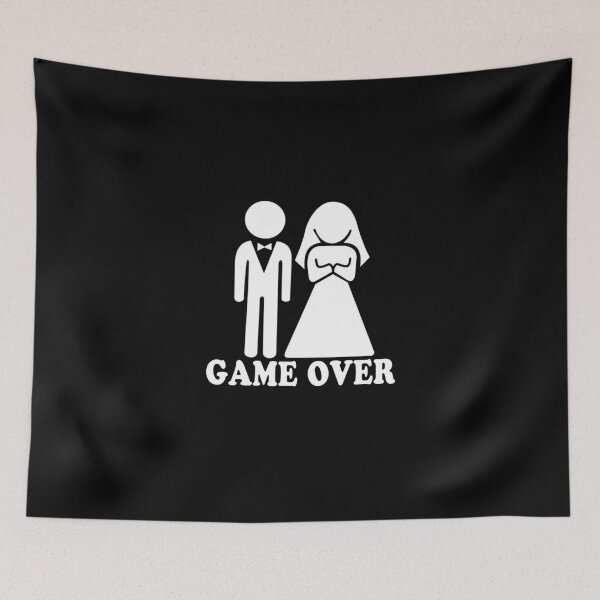 Item preview, Game Over Funny Just Married Couple designed and sold by overstyle.