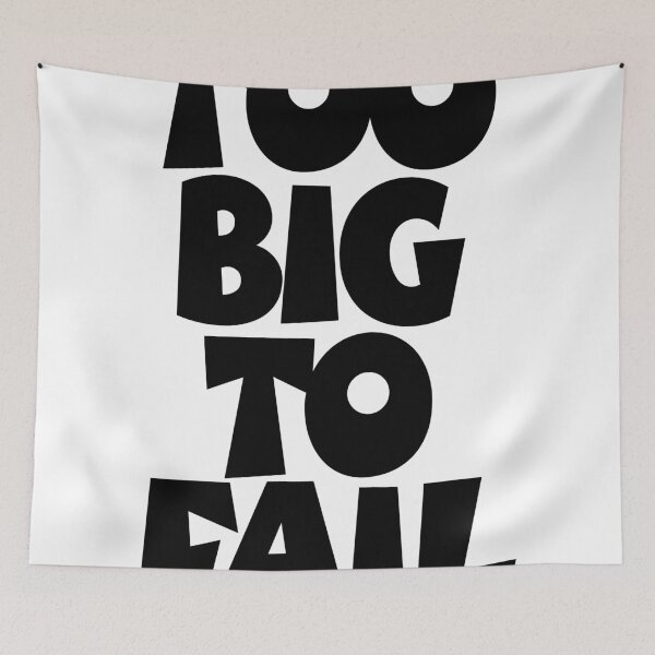 Item preview, TOO BIG TO FAIL Overweight Quote designed and sold by theshirtshops.
