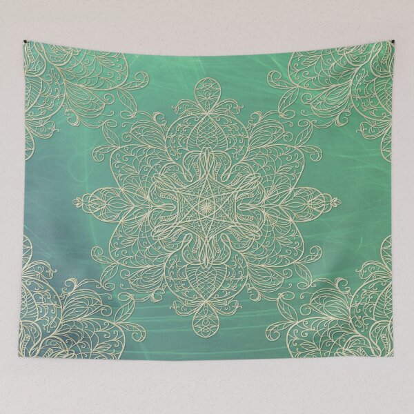 Item preview, Green Filigree Pattern designed and sold by alliemac.