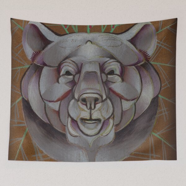Item preview, bear animal totem designed and sold by resonanteye.