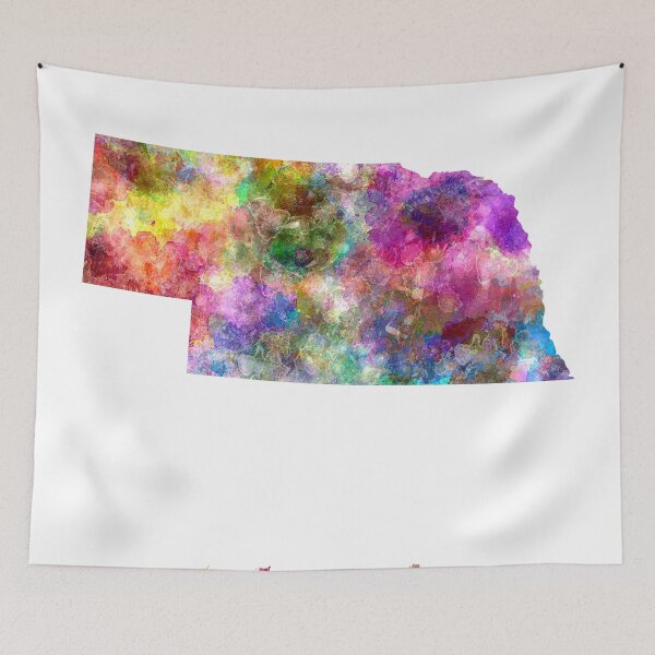 Item preview, Estado de Nebraska en acuarela designed and sold by paulrommer.