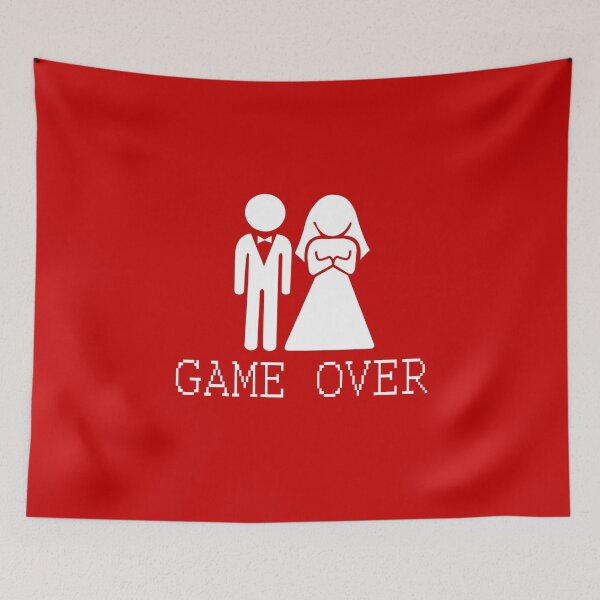 Item preview, Game Over Funny Just Married Couple designed and sold by overstyle.