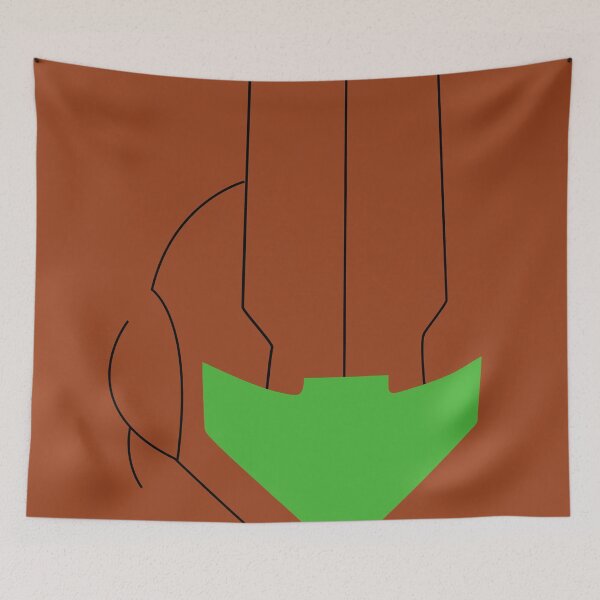 Aperçu de l'œuvre Casque Samus minimaliste (transparent) - Metroid Prime créée et vendue par oddworldcrash.