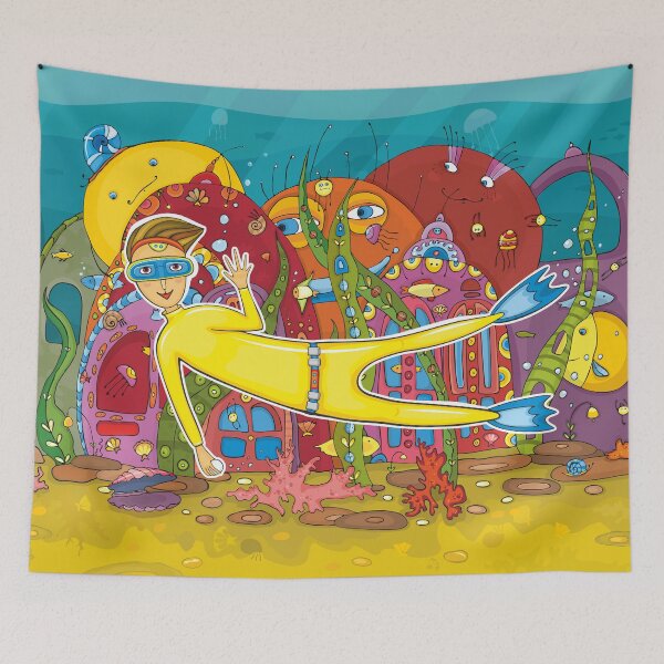 Item preview, Diver Underwater Inhabitant designed and sold by Aleksandra Paranchenko.