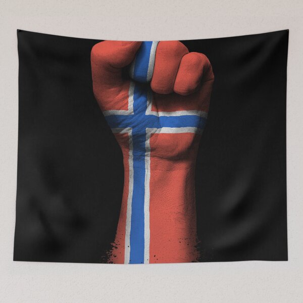 Item preview, Flag of Norway on a Raised Clenched Fist  designed and sold by JeffBartels.
