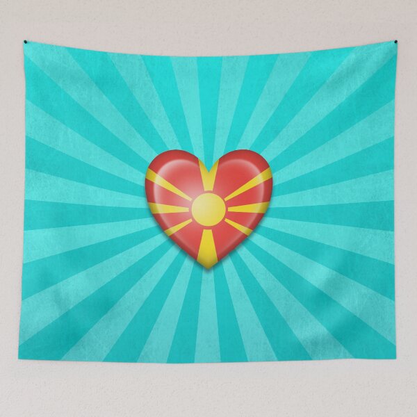 Item preview, Macedonian Heart Flag designed and sold by JeffBartels.