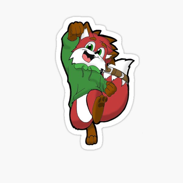 Hidge the Fox Sticker