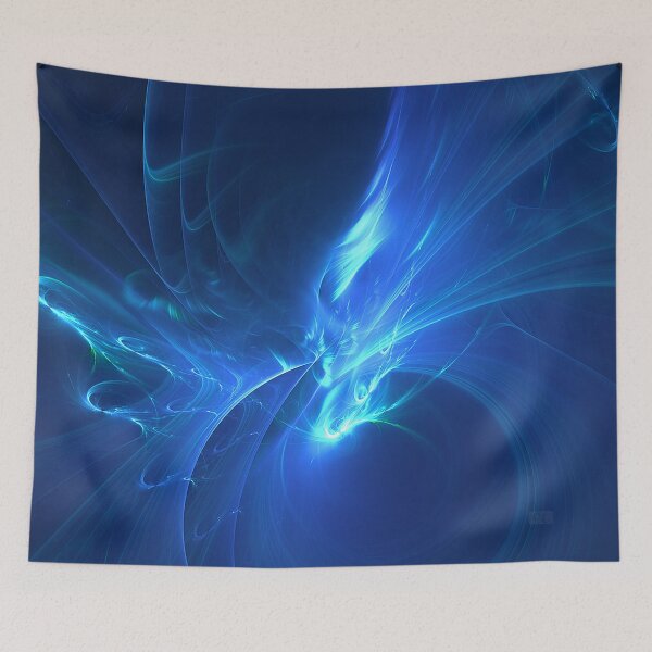 Item preview, Electric Blue Fractal designed and sold by charmarose.