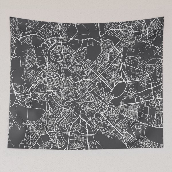Item preview, Rome Map, Italy - Gray designed and sold by MainStreetMaps.