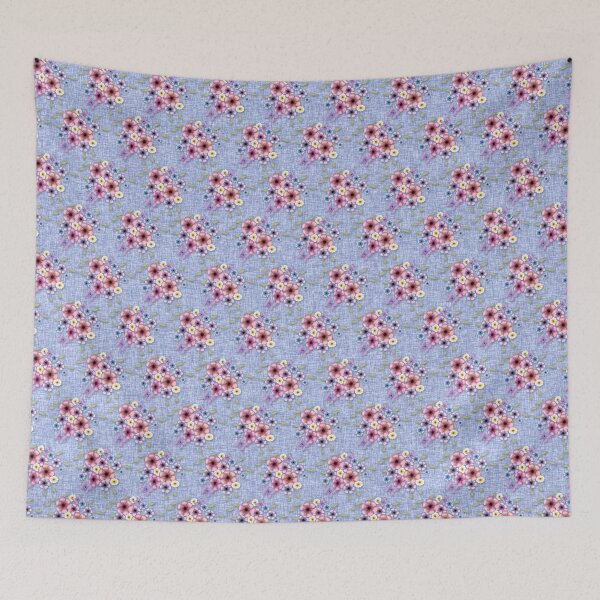 Item preview, Blue Floral Clusters designed and sold by alliemac.
