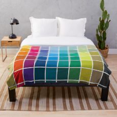 Colorful Soul - All colors together Throw Blanket