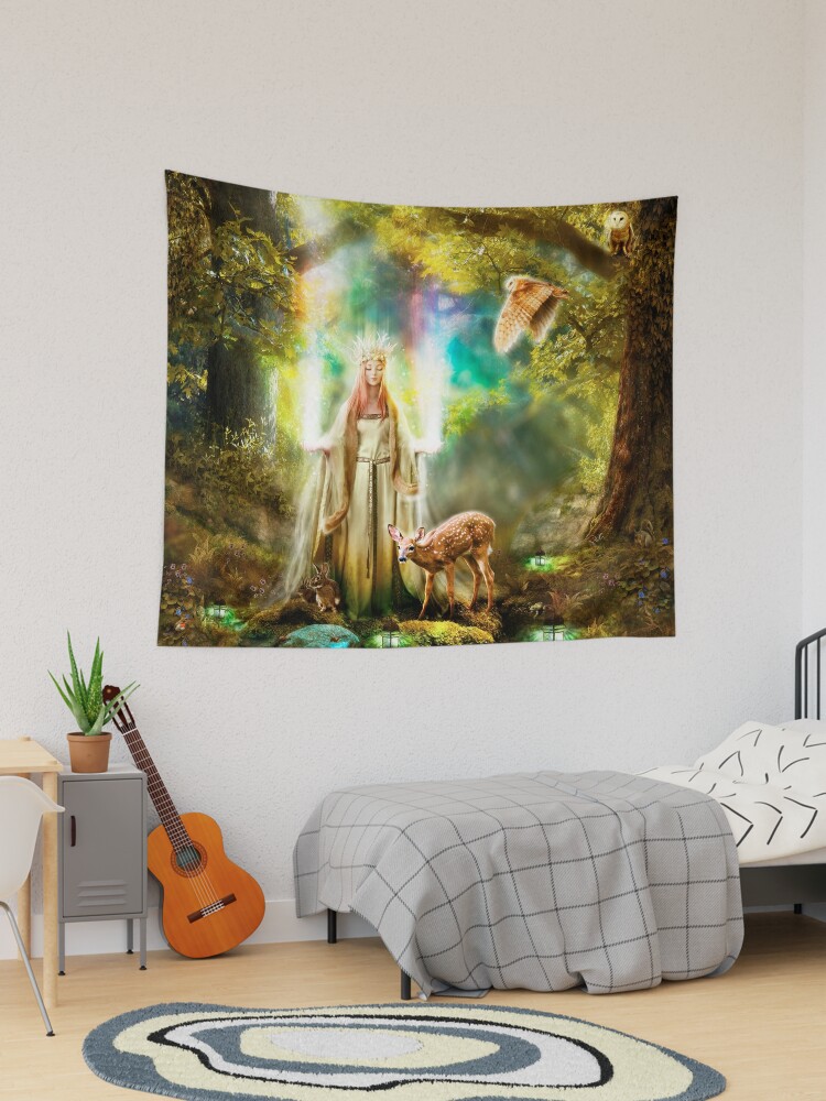 Tentures for Sale avec l'œuvre « Reine des lumières féérique » de l'artiste  gingerkelly