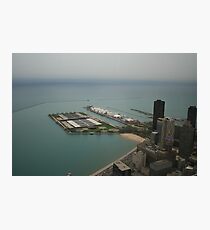 An aerial view of Chicago Photographic Print