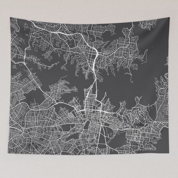 Item preview, Sydney Map, Australia - Gray designed and sold by MainStreetMaps.