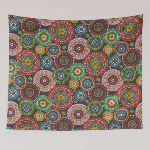 Item preview, Circles Geometric multi coloured designed and sold by CajaDesign.