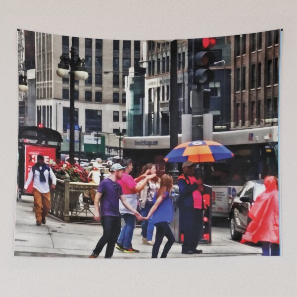 Item preview, Chicago IL - Rainy Day on E Wacker Drive designed and sold by Susan Savad.