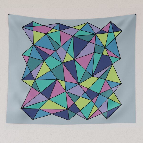 Item preview, Multi-colored Polygonal Design designed and sold by Karen Banson.