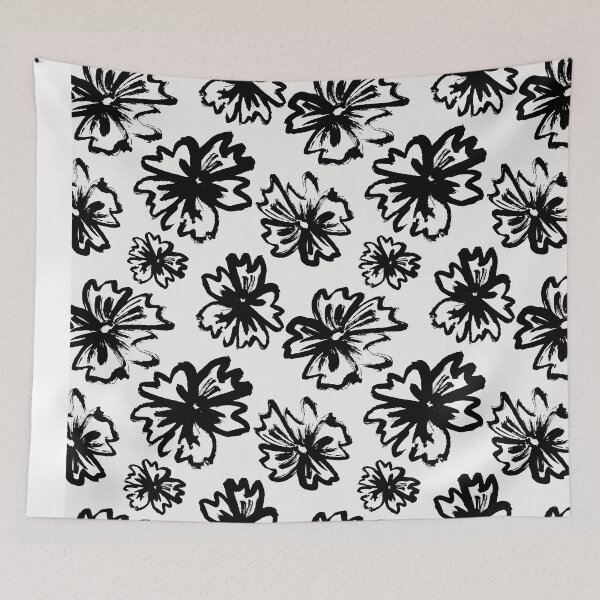 Item preview, Monochrome Floral 1 designed and sold by IVETA ANGELOVA.