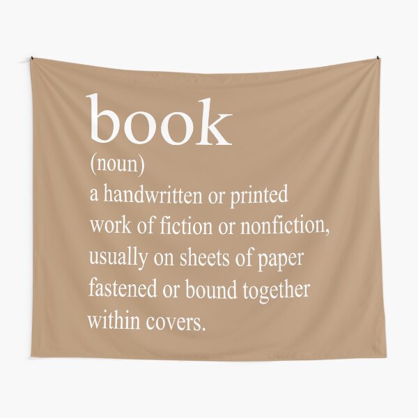"Book Definition" Tapestry by literarydreamrs Redbubble