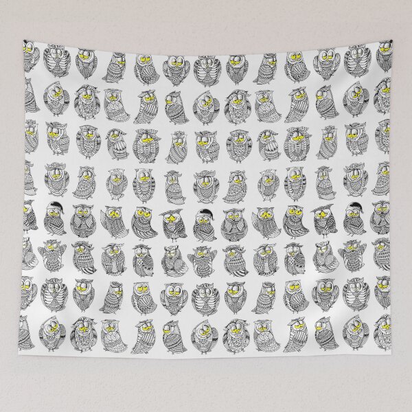 Item preview, Sleepy Owls designed and sold by GODZILLARGE.