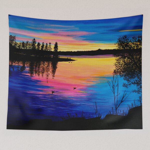 Item preview, Sun Up on the Lake designed and sold by yvonnecarter.