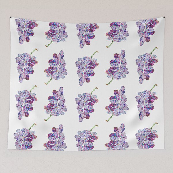 Item preview, Low Poly Watercolor Grapes designed and sold by LidiaP.