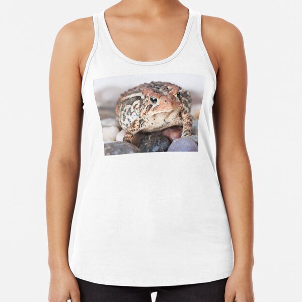 Portrait of an American Toad Racerback Tank Top
