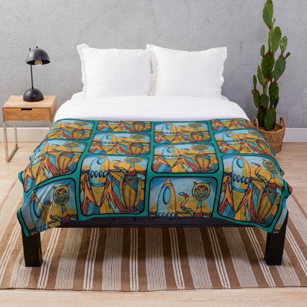 Item preview, Mid Century Modern Catsronaut designed and sold by PaniaBrown.