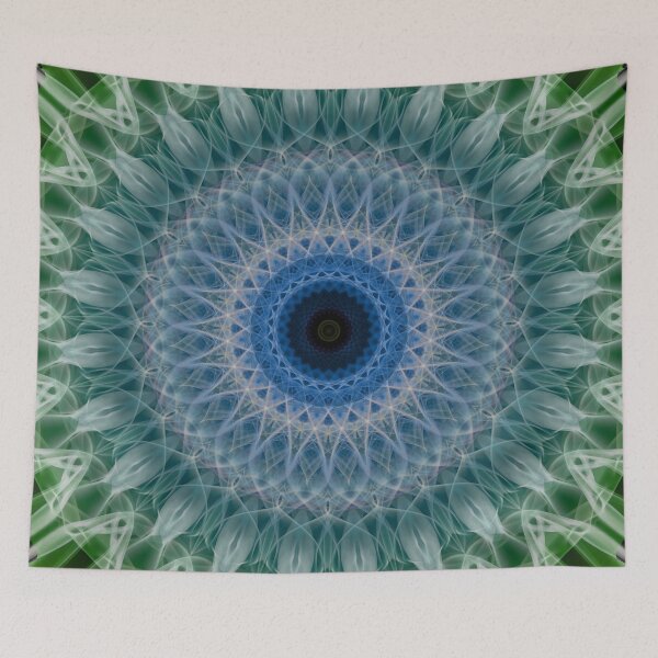 Item preview, Mandala in blue and green colors designed and sold by JBlaminsky.