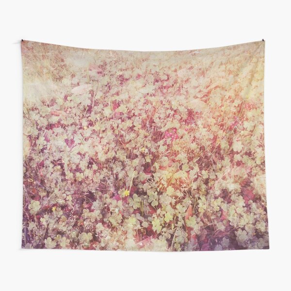 A Bed of Enchanted Clovers Tapestry