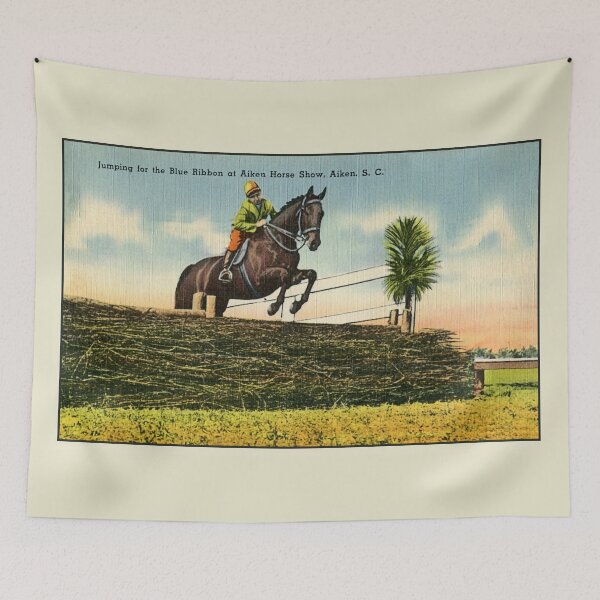 Item preview, Vintage horse jumping, Aiken Horse Show, SC designed and sold by aapshop.