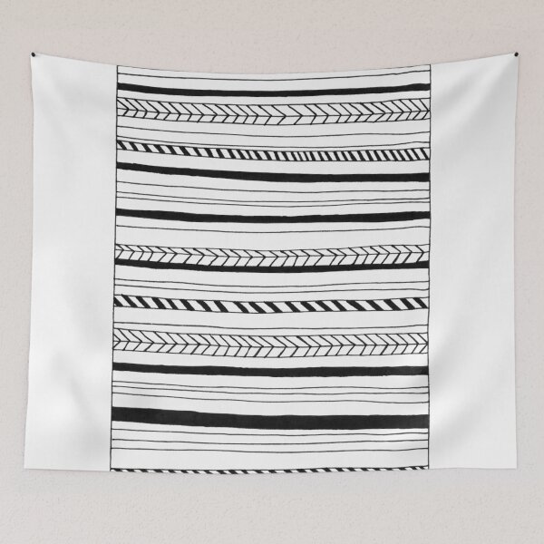Item preview, Abstract Black Lines Pattern designed and sold by cinema4design.