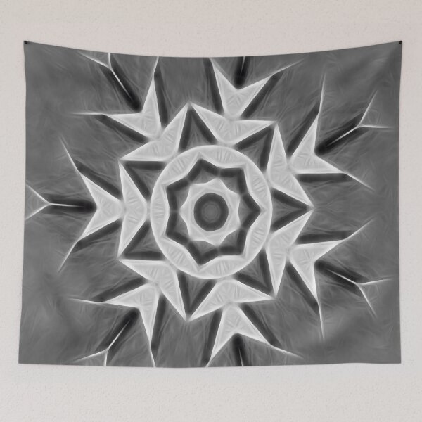Item preview, Gray Kaleidoscope Art 22 designed and sold by TravelPhotoArt.