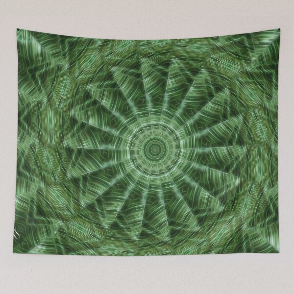 Item preview, Green Stripes Kaleidoscope 8 designed and sold by TravelPhotoArt.
