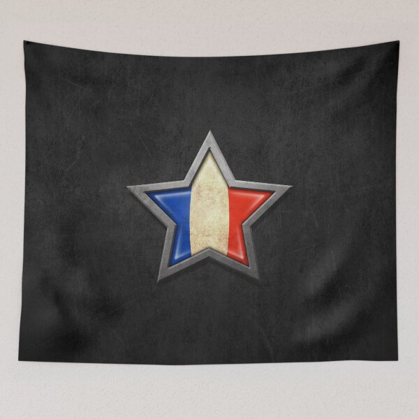 Item preview, French Flag Inside of an Aged and Scratched Star designed and sold by JeffBartels.