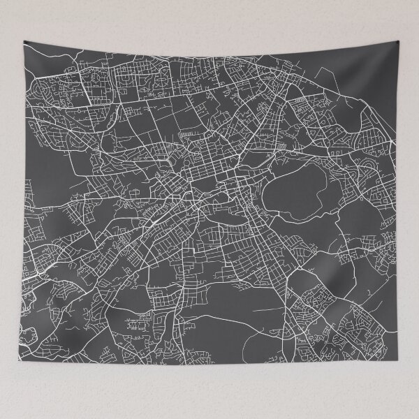 Item preview, Edinburg Map, Scotland - Gray designed and sold by MainStreetMaps.